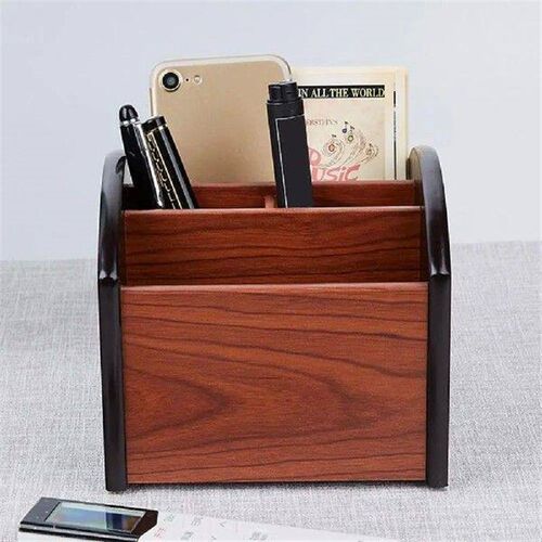 Rotating Desktop Organizer Wooden 360 Degree Rotation