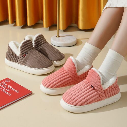 All-inclusive Heel Cotton Shoes For Women Indoor Home Use Th