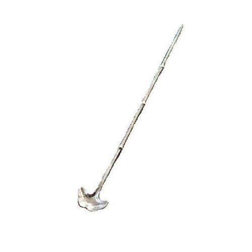 Chinese Handmade Silver Ginkgo Leaf Shaped Tea Spoon Tea