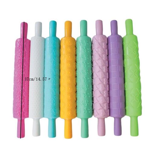 15 Styles Rolling Pin With Roller Daisy Patterns Baking Tool