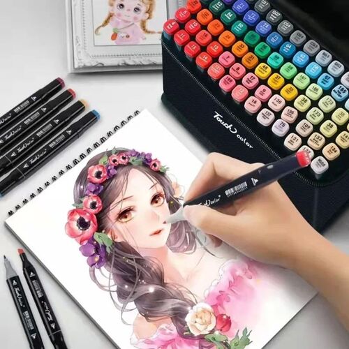 Double Headed Marker Set Best Colouring Markers Drawing Alco
