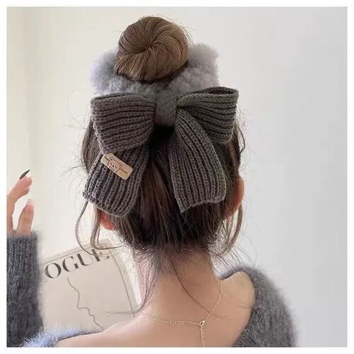New Autumn/Winter Solid Lamb Wool Bowel Hair Rings Knitted W