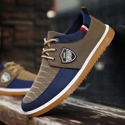 New Cloth Shoes Male Father Work Shoes Summer Comfor Lace-up