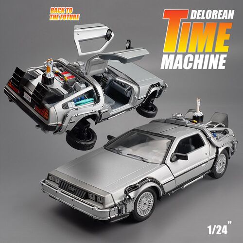 Welly 1:24 DMC-12 Delorean Back To The Future Time Machine D