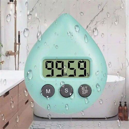 Digital Timer Waterproof Shower Timer Magnetic Backing