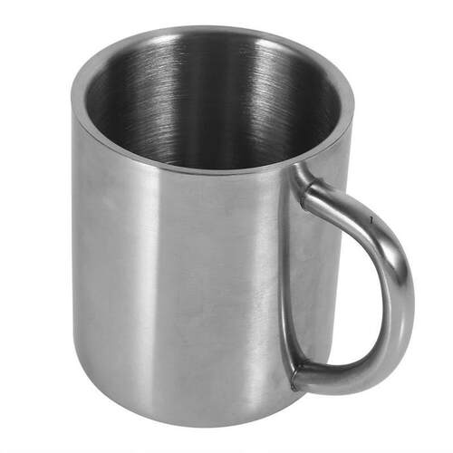 220ml Drinking Cup Portable Stainless Steel Double Wall Mug