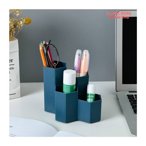Large Capacity Desk Pen Holder Pencil Storage Box School Off