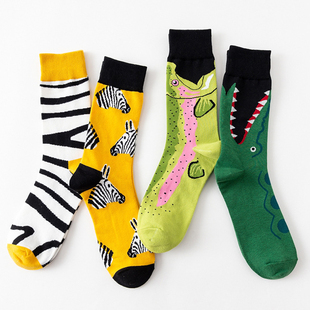 Autumn Winter Casual Pair Socks Cotton Creative Women Men