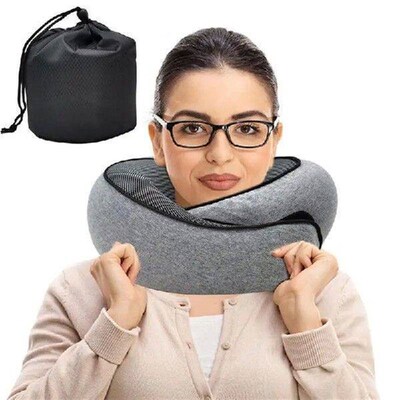 Memory Foam Neck Pillow Cervical Vertebra Travel Portable