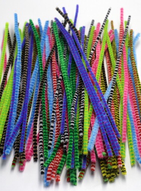 50/100pcs 30cm Chenille Stems  Cleaners Kids Educational Toy