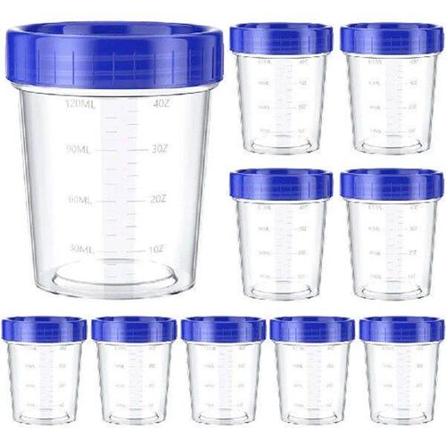 10pcs 120ml Salad Dressing Containers with Lids Condiment