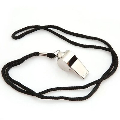 Stainless Steel Whistles Referee Sport Rugby Metal Whistle W