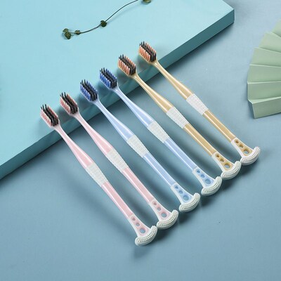 6 Count All-in-one Toothbrush & Tongue Cleaner