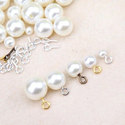 300pcs Small Tiny Mini Eye Pins Eyepins Hooks Eyelets Screw