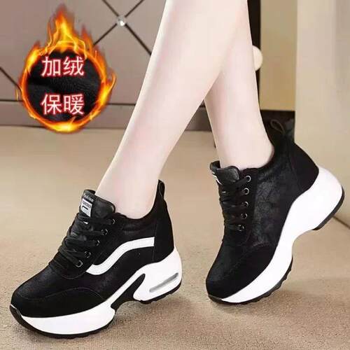 Women Spring Casual Platform Shoes Fashion High Heels Woman
