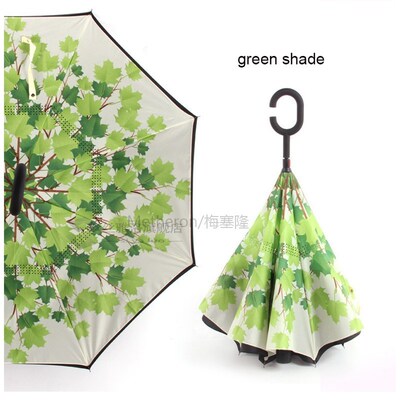 Windproof Reverse Folding mbrella Man Wo Sun Rain Car Invert