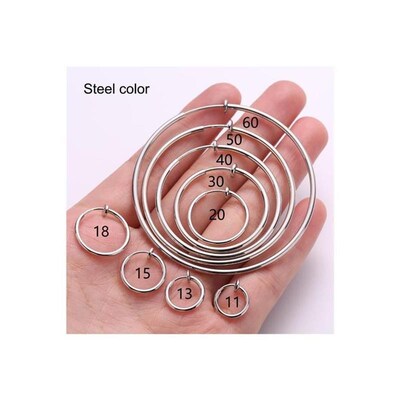 1 Pair Ear Cuff Fake Hoop Earrings Man Wiout Drilling Ear