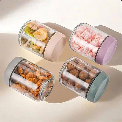 Overnight Oats Containers With Lids 4-Pieces Wide-Mouthed