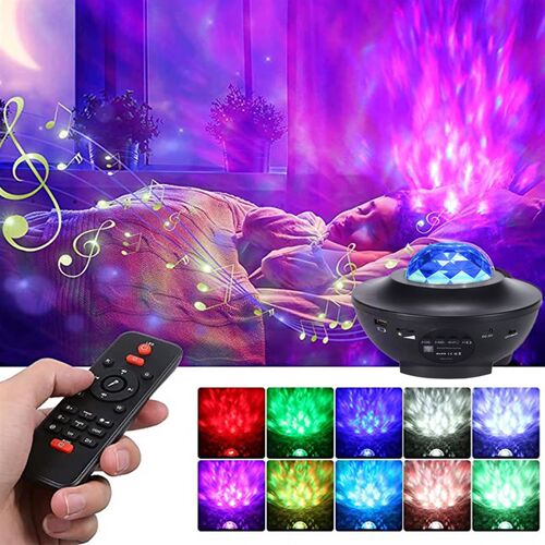 LED Star Projector Night Light Ocean Wave Galaxy Starry Sky
