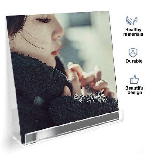 Record Shelf Wall Mount, 12 Inch Clear Acrylic Album Record