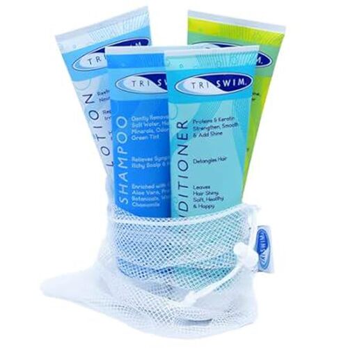TRISWIM Gift Set Value Pack of 4 + Mesh Bag Travel Kit Sw