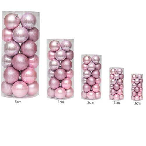 24PCS Christmas ball matte barreled ceiling decoration