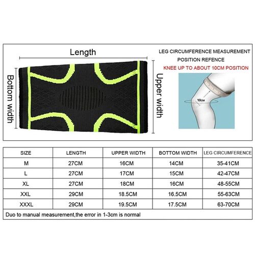 1PCS Fitness Running Cycling Knee Support Braces Elastic Nyl