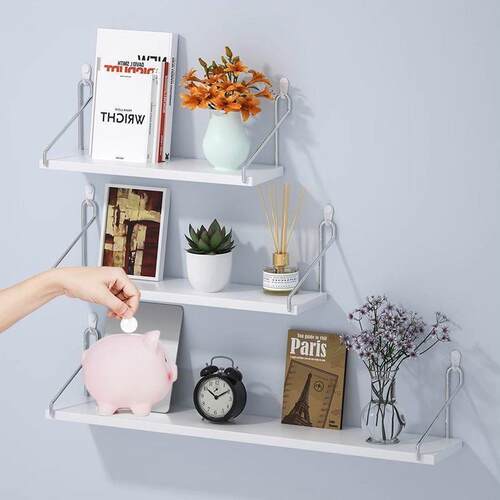 Wall shelf without drilling for wall hanging墙上置物架免打孔