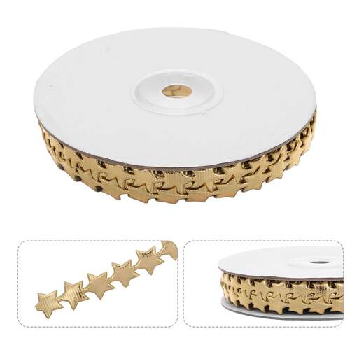 12mm Star Pattern Silk Ribbon For Box Wrapping Wedding Birth