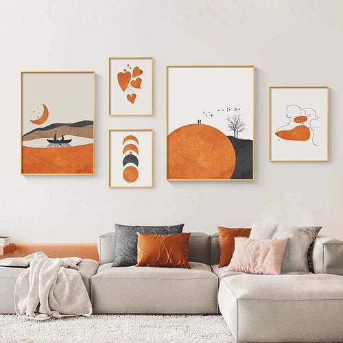 Nordic Style Living Room Decorative Painting Modern Simple O