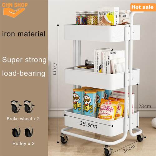3 Tier Mesh Utility Cart Organization Cart Storage Shelves