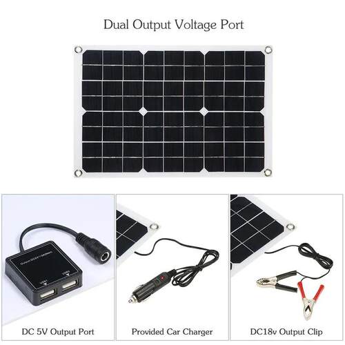 600W Solar Panel 6000W Inverter 12V To 110V/220V Solar Power