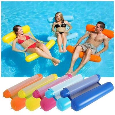 inflatable pool float bed lounge chIair swimming hammock
