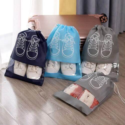 5pcs/set Shoe Storage Bag With Thickened Non-woven Fabric St