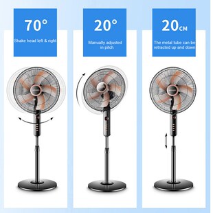 KDAKN Electric Stand Fan Oscillating 16-inch Pedestal Fan