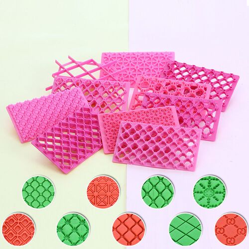 Fondant Embosser Stamp Mold Pastry Flower Cookie Cutters Kit
