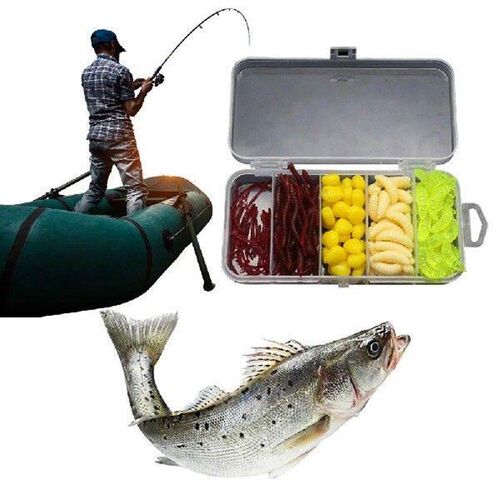 160pcs/box Fishing Soft Lures Soft Worm Bait Simulation