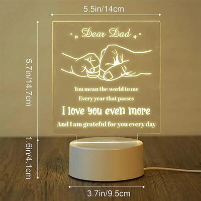 3D Night Light Dad Gifts Lamp to My Dad Gift from Daughter S