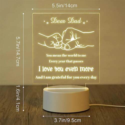 3D Night Light Dad Gifts Lamp to My Dad Gift from Daughter S