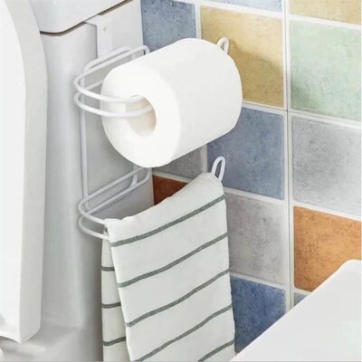 Toilet Tissue Paper Holder Shelf Bathroom kitchen Towel Roll