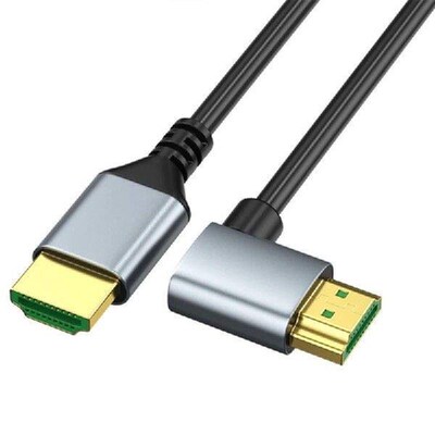 2.1 Version 8K 60Hz Video Cord with 90 Degree Elbow