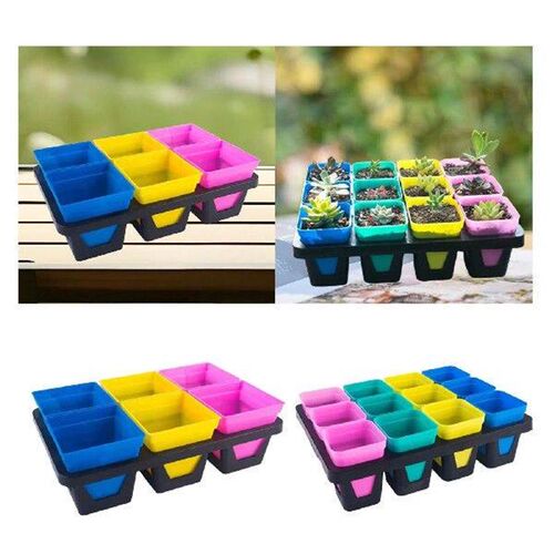 Nursery Pots Tray Reusable Sturdy Wear Resistant Small