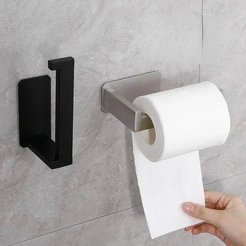 Stainless Steel Toilet Roll Holder Self Adhesive in Bathroom
