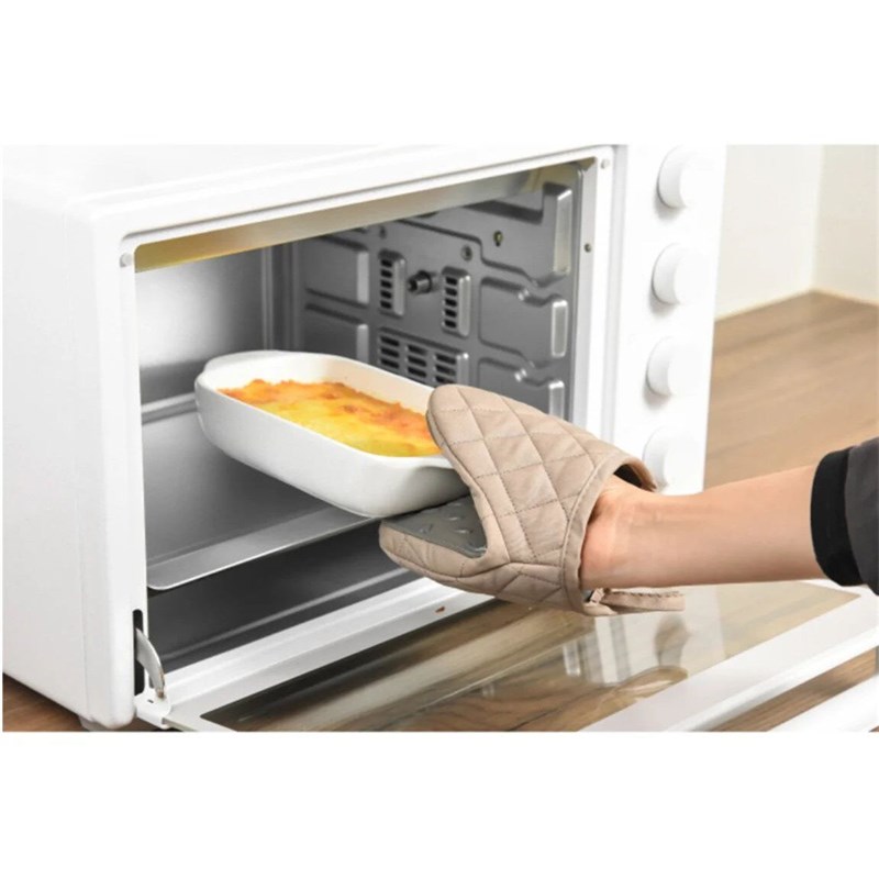 1PC Silicone Anti-scalding Oven Gloves Mitts Potholder Kitch - 实物图