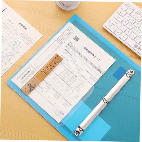 punched folder A4 paper 3 hole binder ring file活页文件夹1