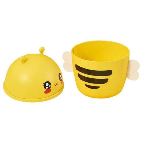 Bee Mini Garbage Small Trash Can Desktop Storage Plastic