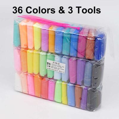 36 Colors Polymer Light Clay Children Fluffy Soft