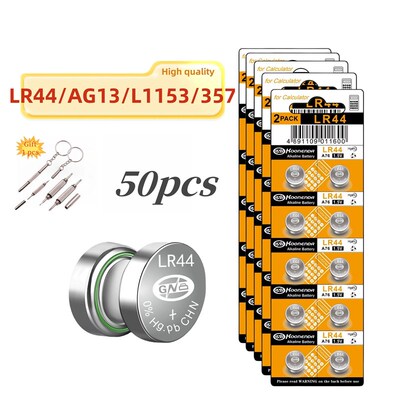 4-50pcs LR44 Batteries AG13 Button Cell Battery 1.5V 357 SR4