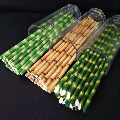 25Pcs Panda Bamboo Paper Straws Birthday Party Wedding Decor