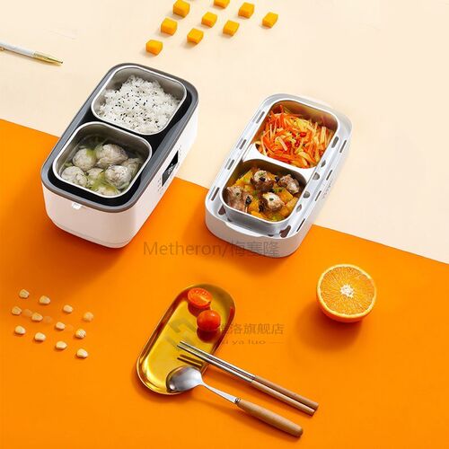 220V Electric Double-layer Lunch Box Stainless Steel Liner R